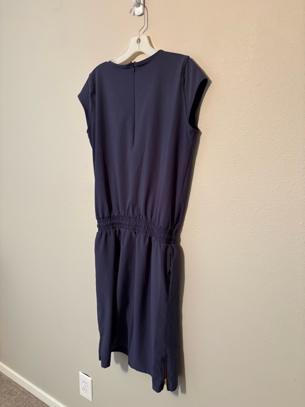 Albion Navy Drawstring Waist Midi Dress - Picture 5 of 10